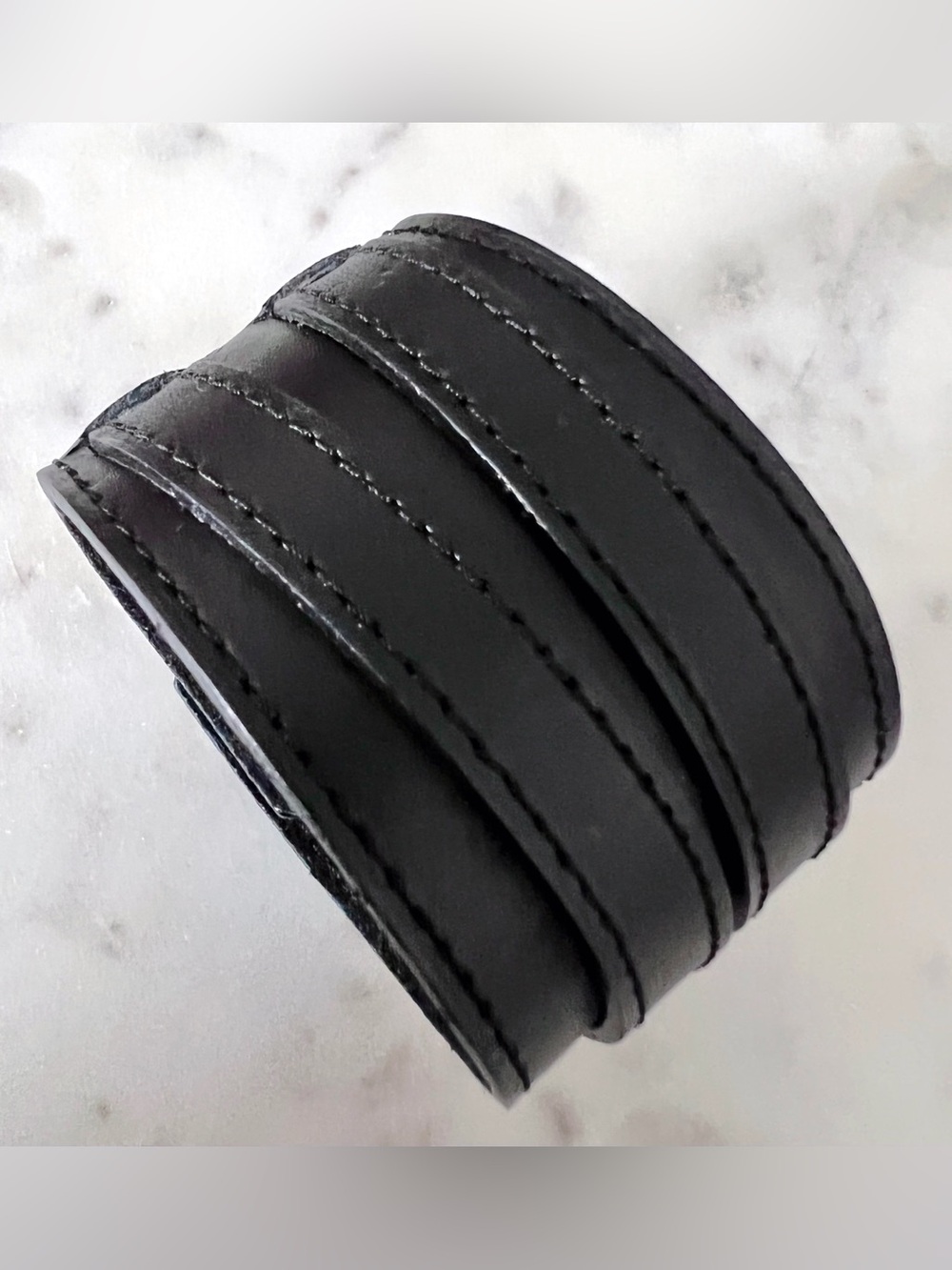 FAUX LEATHER CUFF BRACELET